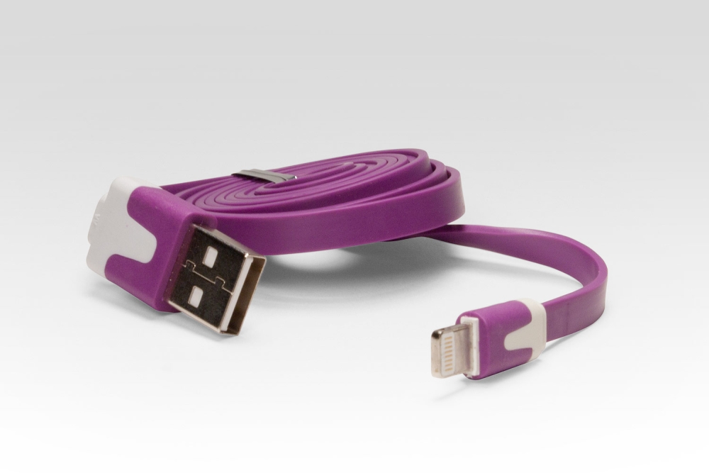  Аксессуар iQFuture Lightning to USB Cable for iPhone 5/iPod Touch 5th/iPod Nano 7th/iPad 4/iPad mini IQ-AC01 Violet