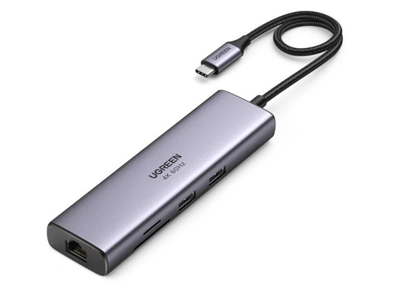 Хаб USB Ugreen CM512 USB Type-C Multifunction Adapter with Ethernet Interface Space Grey 60515, CM512
Хаб USB Ugreen CM512 USB Type-C Multifunction Adapter with Ethernet Interface Space Grey 60515, CM512