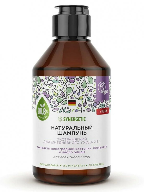Шампунь Synergetic Экстрамягкий для ежедневного ухода 2 в 1 250ml 4607971452546, 4607971452546
Шампунь Synergetic Экстрамягкий для ежедневного ухода 2 в 1 250ml 4607971452546, 4607971452546