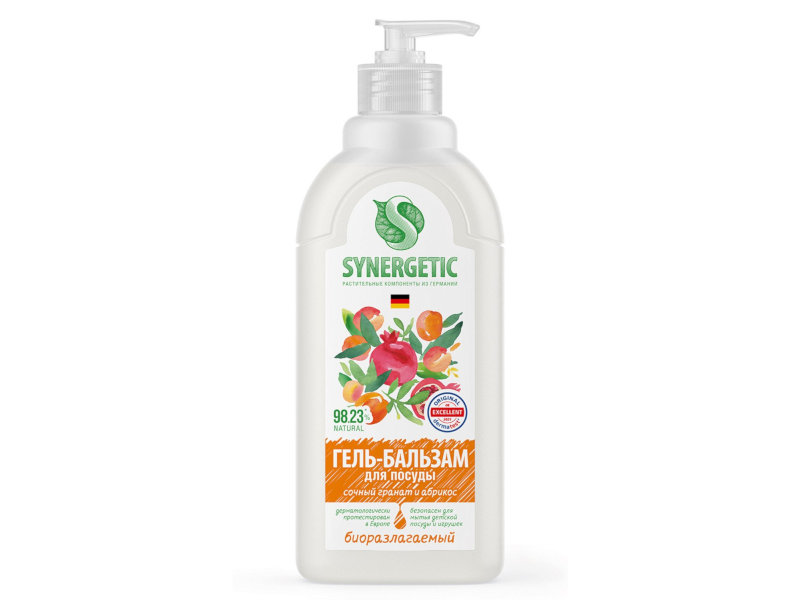 Гель-бальзам для мытья посуды Synergetic Сочный гранат и абрикос 500ml 4607971453628, 4607971453628
Гель-бальзам для мытья посуды Synergetic Сочный гранат и абрикос 500ml 4607971453628, 4607971453628