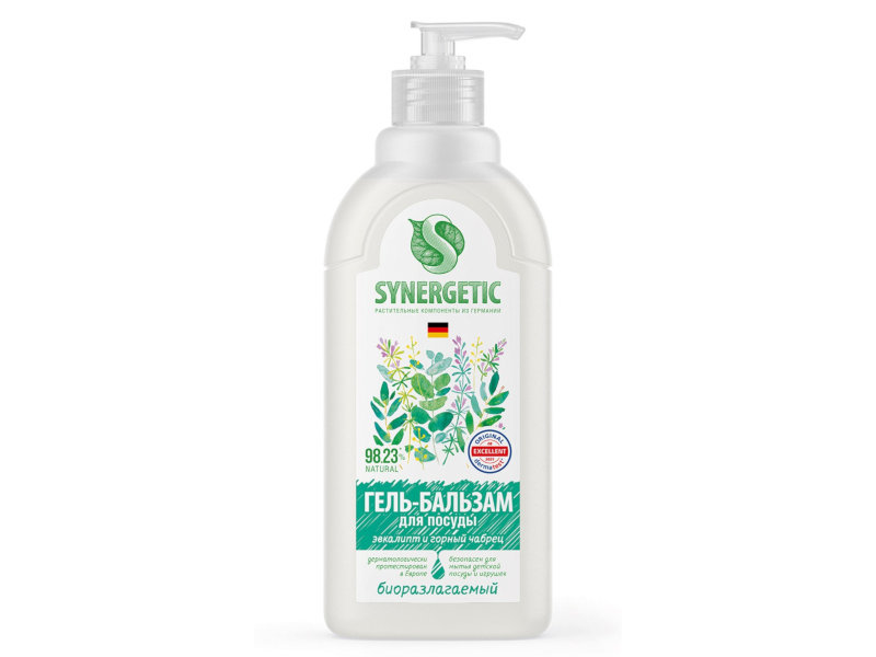Гель-бальзам для мытья посуды Synergetic Эвкалипт и горный чабрец 500ml 4607971453611, 4607971453611
Гель-бальзам для мытья посуды Synergetic Эвкалипт и горный чабрец 500ml 4607971453611, 4607971453611