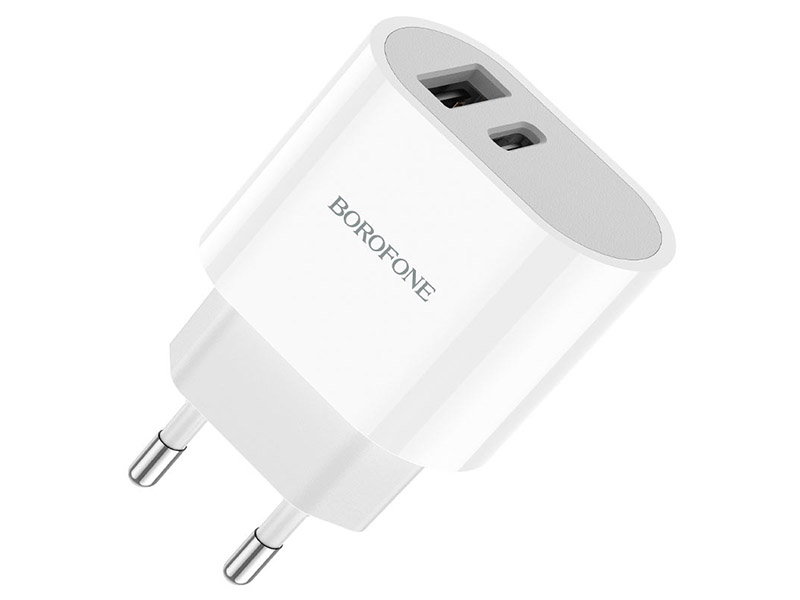Зарядное устройство Borofone BA62A Wiseacre 1xUSB + USB-C 2.4A White 6974443383034, BA62A
Зарядное устройство Borofone BA62A Wiseacre 1xUSB + USB-C 2.4A White 6974443383034, BA62A