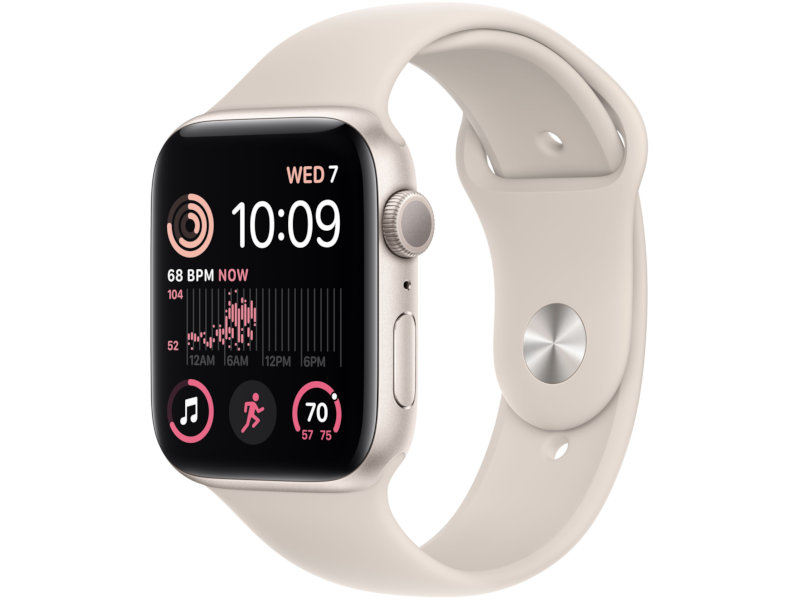 Умные часы APPLE Watch SE GPS 44mm Starlight Aluminium Case with Starlight Sport Band, APPLE Watch SE GPS 44mm
Умные часы APPLE Watch SE GPS 44mm Starlight Aluminium Case with Starlight Sport Band, APPLE Watch SE GPS 44mm