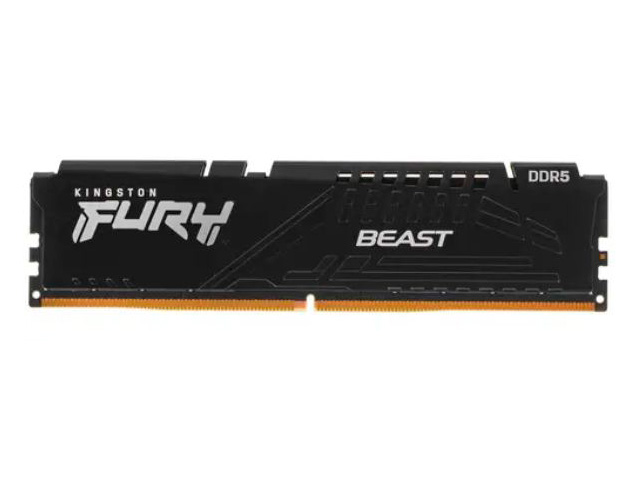 фото Модуль памяти kingston fury beast black ddr5 dimm 5200mhz pc41600 cl40 - 32gb kf552c40bb-32