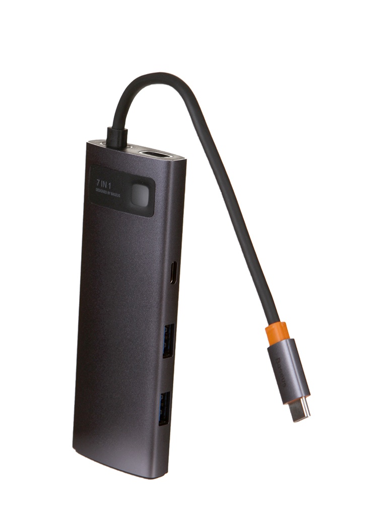 Хаб USB Baseus Metal Gleam Series 7-in-1 Type-C - USB3.0+PD+HDMI+SD/TF+USB-C Grey WKWG020113, WKWG020113
Хаб USB Baseus Metal Gleam Series 7-in-1 Type-C - USB3.0+PD+HDMI+SD/TF+USB-C Grey WKWG020113, WKWG020113