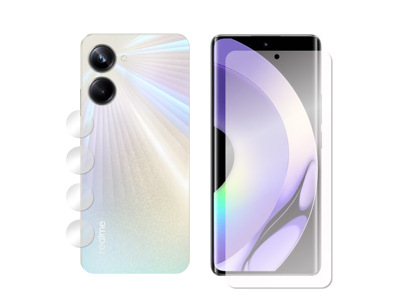 Гибридное защитное стекло Krutoff для Realme 10 Pro + защита камеры 2шт 339881, Realme 10 Pro
Гибридное защитное стекло Krutoff для Realme 10 Pro + защита камеры 2шт 339881, Realme 10 Pro