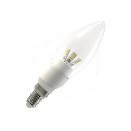  Лампочка X-flash Candle X-flash XF-CC-E14-4W-3K-220V желтый свет, прозрачная 44030