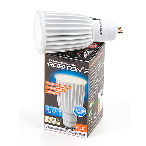 Robiton - Лампочка Robiton LED PAR16-6W-2700K-GU10