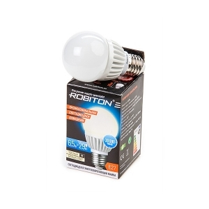  Лампочка Robiton LED Globe-6.5W-2700K-E27
