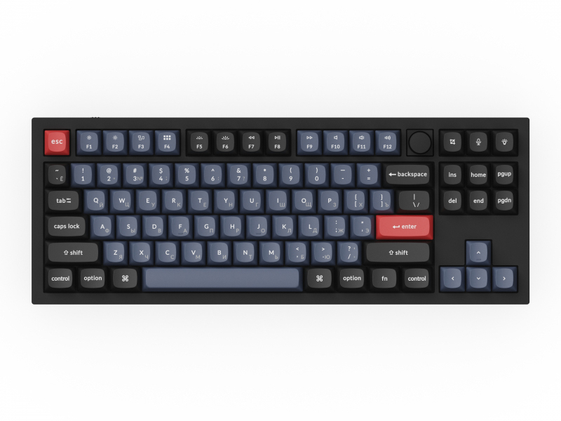 фото Клавиатура keychron q3 red gateron g pro (blue switch) black q3-m2-ru