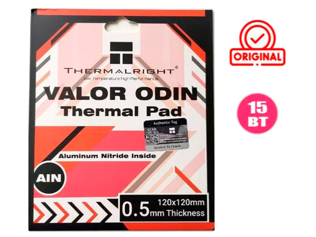 Листовой термоинтерфейс Thermalright Valor Odin 120x120x0.5mm VALOR-ODIN-120X120-0.5, VALOR-ODIN-120X120-0.5
Листовой термоинтерфейс Thermalright Valor Odin 120x120x0.5mm VALOR-ODIN-120X120-0.5, VALOR-ODIN-120X120-0.5