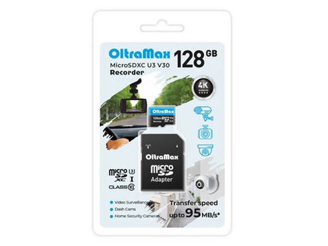 Карта памяти 128Gb - OltraMax MicroSDXC Class 10 U3 V30 OM128GCSDXC10-U3-V30 с переходником под SD, OM128GCSDXC10-U3-V30
Карта памяти 128Gb - OltraMax MicroSDXC Class 10 U3 V30 OM128GCSDXC10-U3-V30 с переходником под SD, OM128GCSDXC10-U3-V30