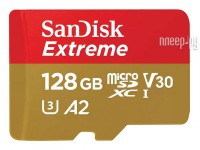 Фото 128Gb - SanDisk Extreme Micro Secure Digital XC Class 10 UHS-I A2 C10 V30 U3 SDSQXAA-128G-GN6MN (Оригинальная!)