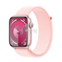 Фото APPLE Watch Series 9 GPS 41mm Pink Aluminium Case with Light Pink Sport Loop MR953