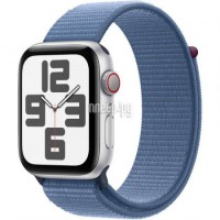 Фото APPLE Watch SE GPS + Cellular 40mm Silver Aluminium Case with Winter Blue Sport Loop MRGQ3
