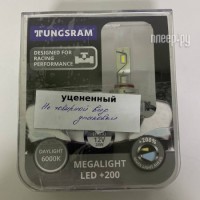 Фото Лампа Tungsram Megalight LED +200 HB3 12V 24W P20d 6000K (2шт) 60530 PB2 уцененный