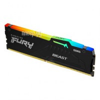 Фото Kingston Fury Beast RGB DDR5 DIMM 4800MHz PC38400 CL38 - 16Gb KF548C38BBA-16