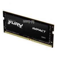 Фото Kingston Fury Impact DDR4 SO-DOMM 2666MHz PC-21300 CL15 - 16Gb KF426S15IB1/16