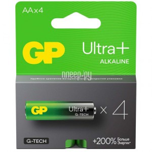 Фото AA - GP Ultra Plus Alkaline 15А 15AUPA21-2CRSB4 40/320 (4 штуки)