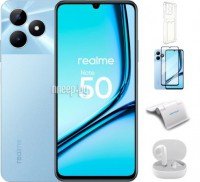 Фото Realme Note 50 3/64Gb Blue & Wireless Headphones Выгодный набор + подарок серт. 200Р!!!