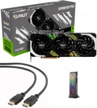 Фото Palit GeForce RTX 4070Ti Super GamingPro 16Gb 2340MHz PCI-E 4.0 16384Mb 21000MHz 256-bit HDMI 3xDP NED47TS019T2-1043A Выгодный набор + подарок серт. 200Р!!!