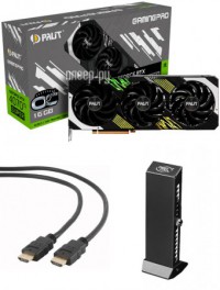 Фото Palit GeForce RTX 4070Ti Super GamingPro OC 16Gb 2340MHz PCI-E 4.0 16384Mb 21000MHz 256-bit HDMI 3xDP NED47TSH19T2-1043A Выгодный набор + подарок серт. 200Р!!!