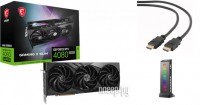 Фото MSI GeForce RTX 4080 Super 16G Gaming X Slim 2610MHz PCI-E 4.0 16384Mb 23000Mhz 256-bit 2xDP HDMI 602-V511-70S Выгодный набор + подарок серт. 200Р!!!