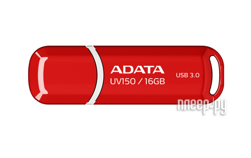 USB Flash Drive 16Gb - A-Data UV150 USB 3.0 Red AUV150-16G-RRD 