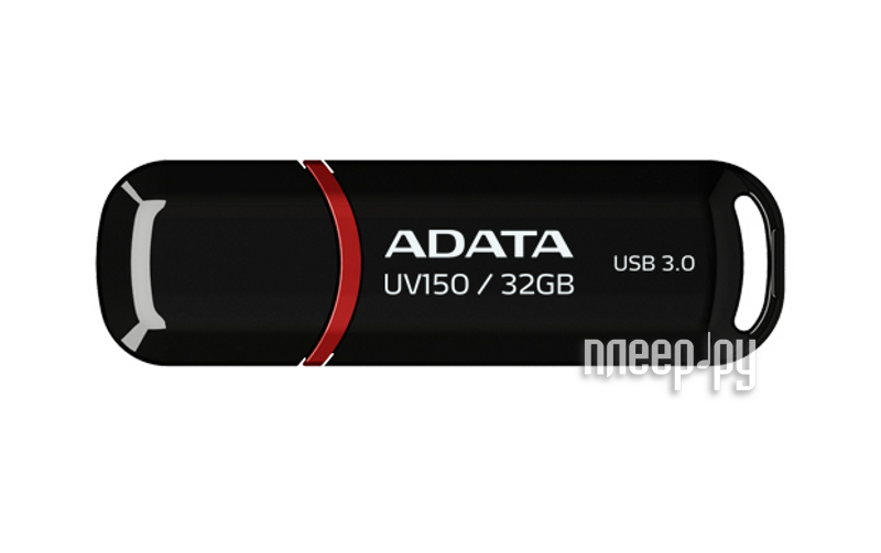 USB Flash Drive 32Gb - A-Data UV150 USB 3.0 Black AUV150-32G-RBK  613 