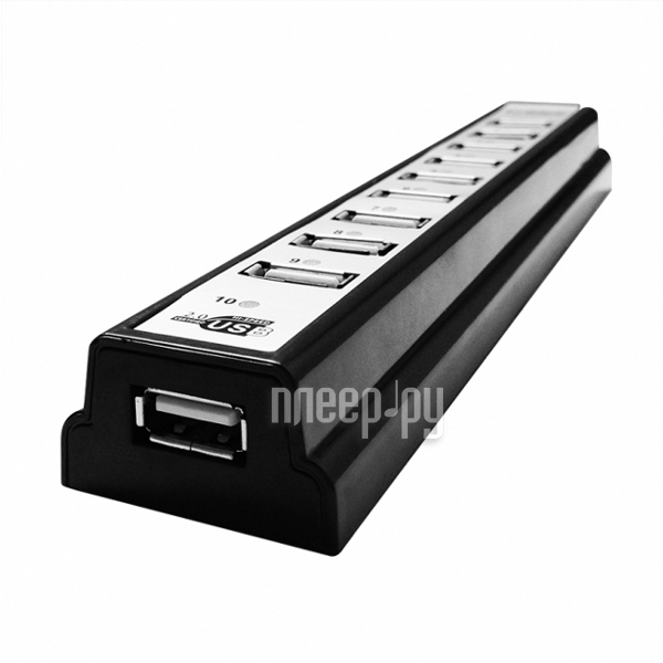  USB CBR CH310 USB 10-ports Black 