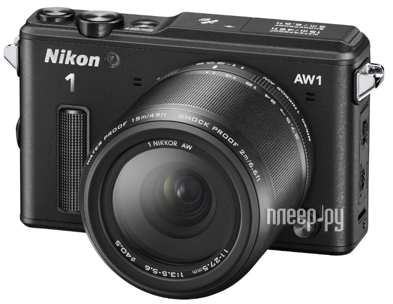  Nikon 1 AW1 Kit 11-27.5 mm F / 3.5-5.6 Black  34843 