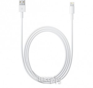 Фото APPLE Lightning to USB Cable 2m для iPhone 5 / 5S / SE/iPod Touch 5th/iPod Nano 7th/iPad  4/iPad mini MD819