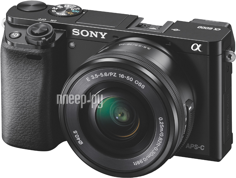  Sony Alpha A6000 Kit 16-50 mm F / 3.5-5.6 E OSS PZ Black
