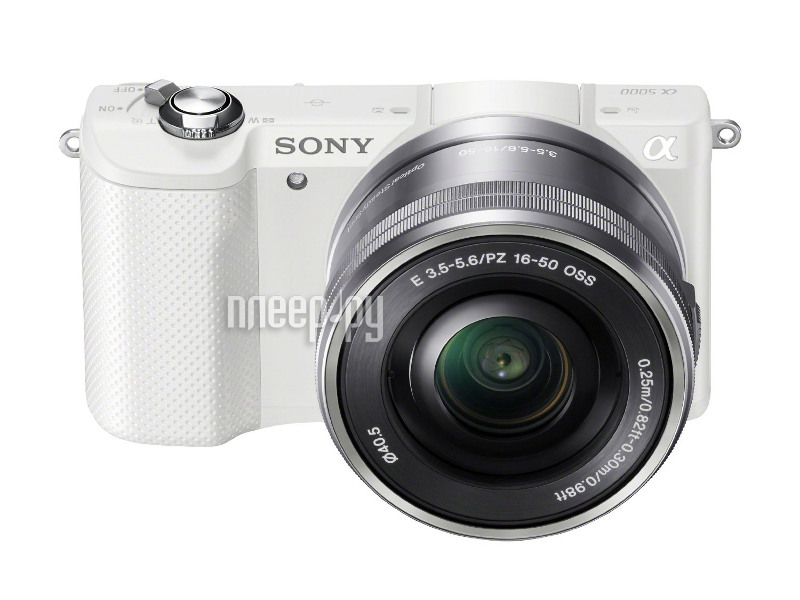  Sony Alpha A5000 Kit 16-50 mm F / 3.5-5.6 E OSS PZ White 
