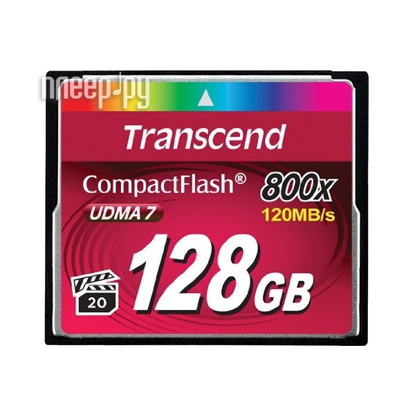   128Gb - Transcend 800x Ultra Speed - Compact Flash TS128GCF800  6753 