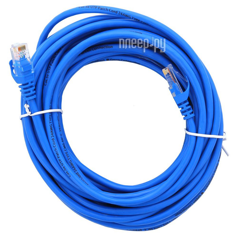  Greenconnect UTP cat.5e 24awg RJ45 20m Blue GC-LNC01-20.0m 