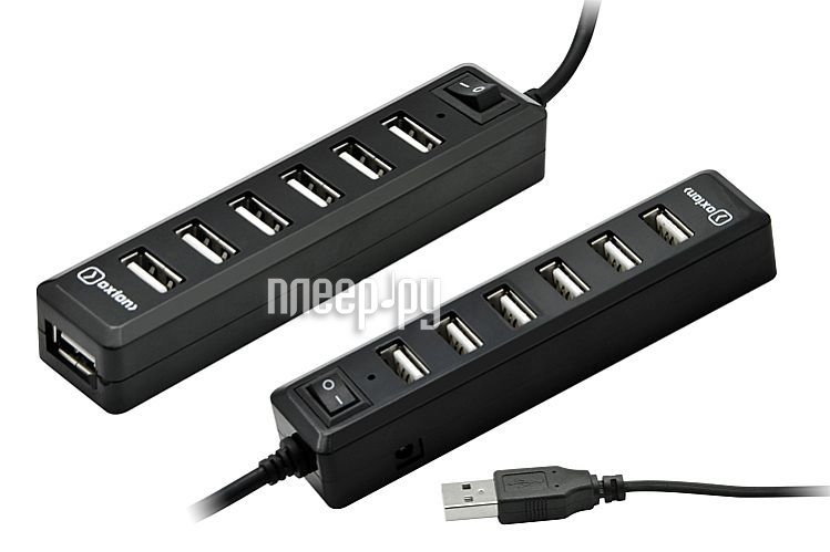 Хаб USB Oxion OHB001BK USB 7 ports Black