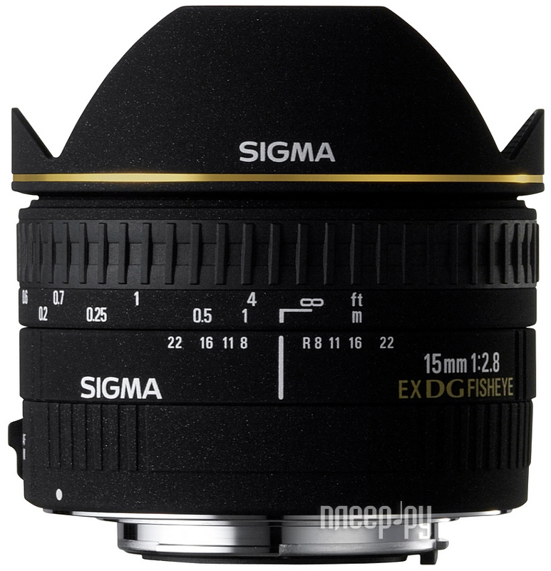  Sigma Canon AF 15 mm F / 2.8 EX DIAGONAL FISHEYE