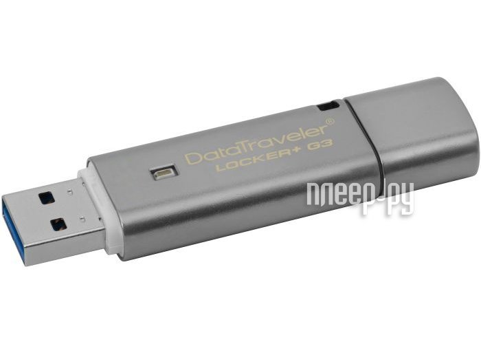 USB Flash Drive 8Gb - Kingston DataTraveler Locker+ G3 DTLPG3 / 8GB