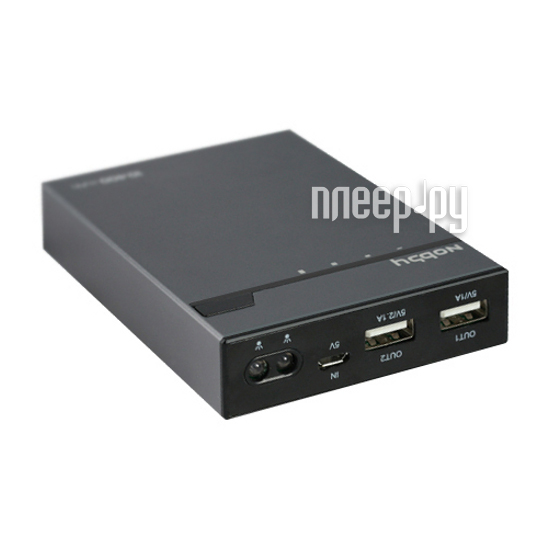  Nobby Energy PB-004 2 USB 13000mAh Aluminum Black  1414 