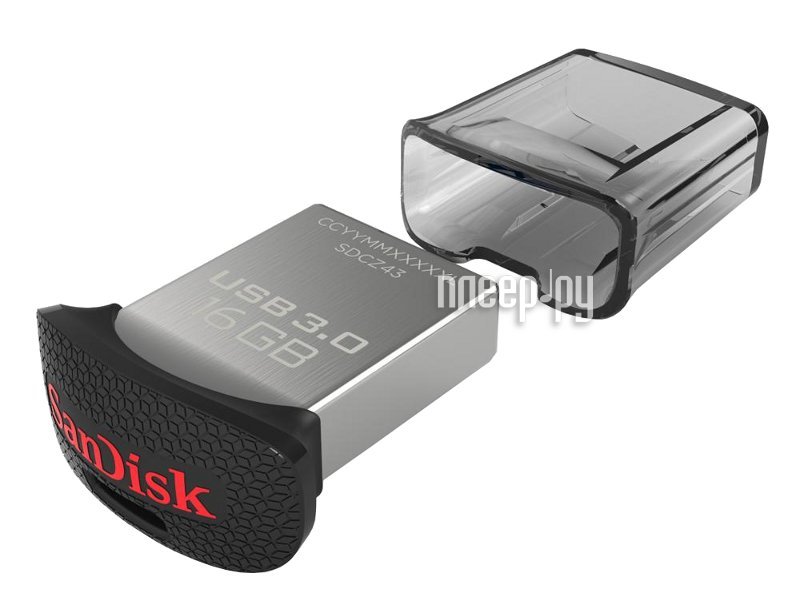 USB Flash Drive 16Gb - SanDisk Ultra Fit SDCZ43-016G-G46 / SDCZ43-016G-GAM46