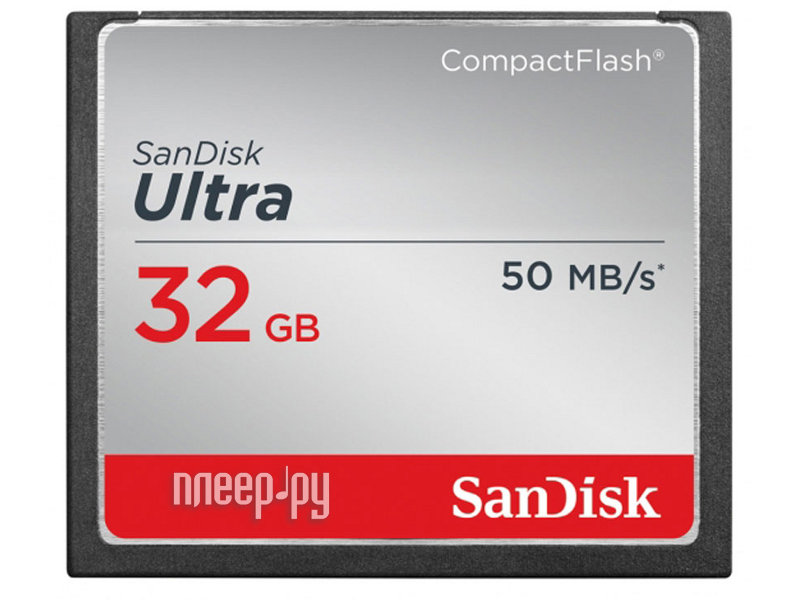   32Gb - SanDisk Ultra CF 50MB / s - Compact Flash SDCFHS-032G-G46  1418 