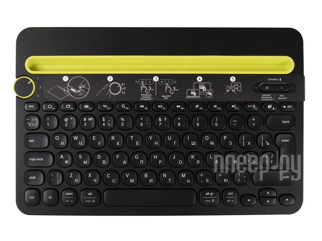  Logitech Multi-Device Keyboard K480 Black Bluetooth 920-006368 