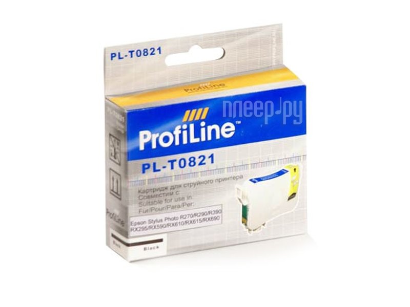  ProfiLine PL-0821 for Epson R270 / R290 / R295 / R390 / RX590 / RX610 / RX615 / RX690 / 1410 / TX700W / TX800FW / T50 Black 