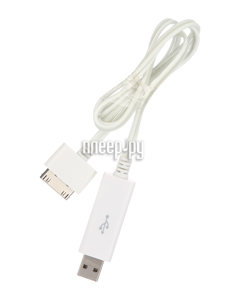  Onext USB to APPLE 30pin 0.8m White-Blue 60221