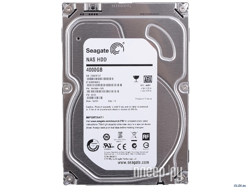   4Tb - Seagate NAS ST4000VN000 