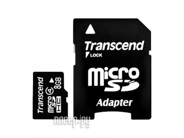   8Gb - Transcend - Micro Secure Digital HC Class 4 TS8GUSDHC4    SD  2102 