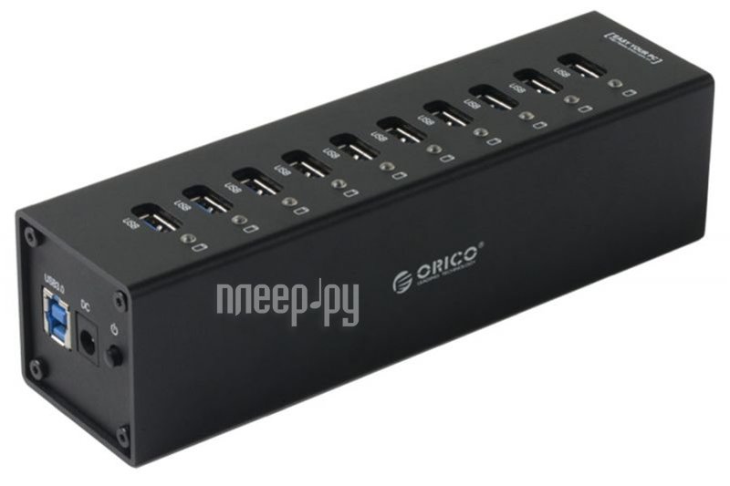Orico A3H10-BK USB 10-Ports Black  5189 