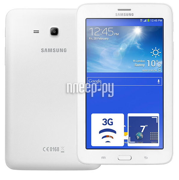  Samsung SM-T116 Galaxy Tab 3 Lite 7.0 - 8Gb Cream White SM-T116NDWASER (Quad Core 1.3 GHz / 1024Mb / 8Gb / Wi-Fi / 3G / Bluetooth / Cam / 7.0 / 1024x600 / Android)  6887 