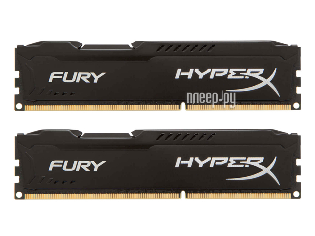   Kingston HyperX Fury Black DDR3 DIMM 1333MHz PC3-10600 CL9 - 8Gb KIT (2x4Gb) HX313C9FBK2 / 8 